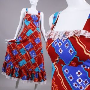 XS Vintage 70s Maxi Sun Dress *$ firm*